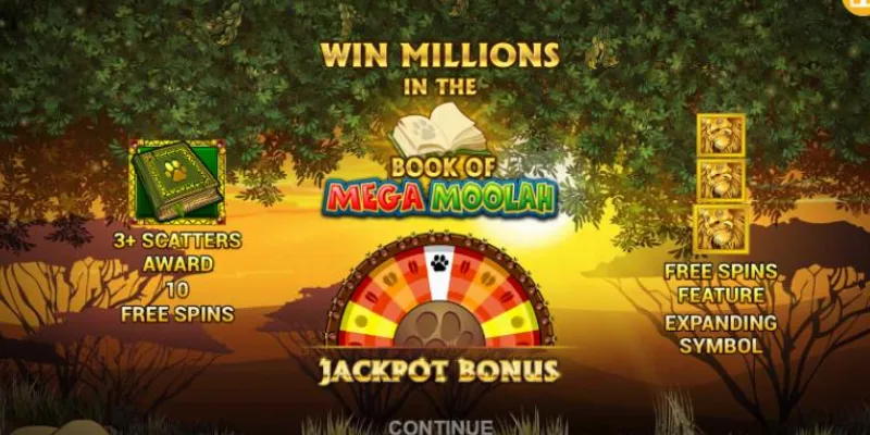 Hướng dẫn săn jackpot Mega Moolah giá trị cao tại Sunwin